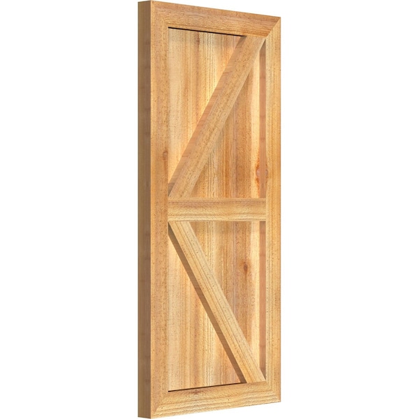 Framed Board-n-Batten Shutters W/Z-Bar, Rough Sawn Western Red Cedar, 16 1/8W X 34H